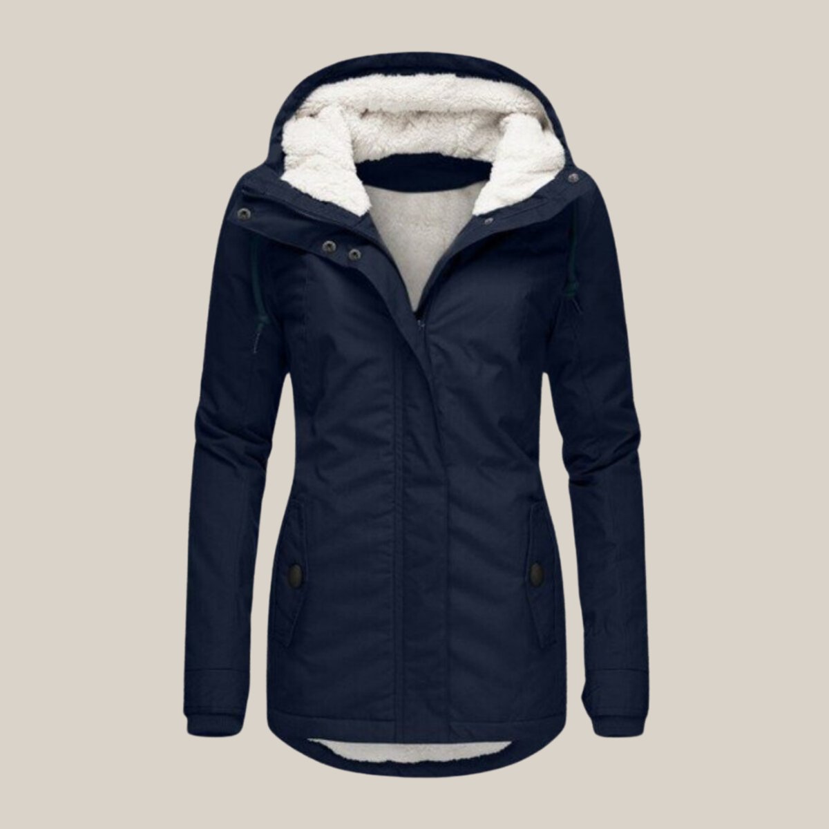 Giacca Invernale Donna Trapuntata con Cappuccio Regolabile e Fodera Calda - Stile e Comfort per L'Inverno 0