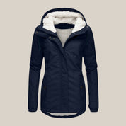 Giacca Invernale Donna Trapuntata con Cappuccio Regolabile e Fodera Calda - Stile e Comfort per L'Inverno 0