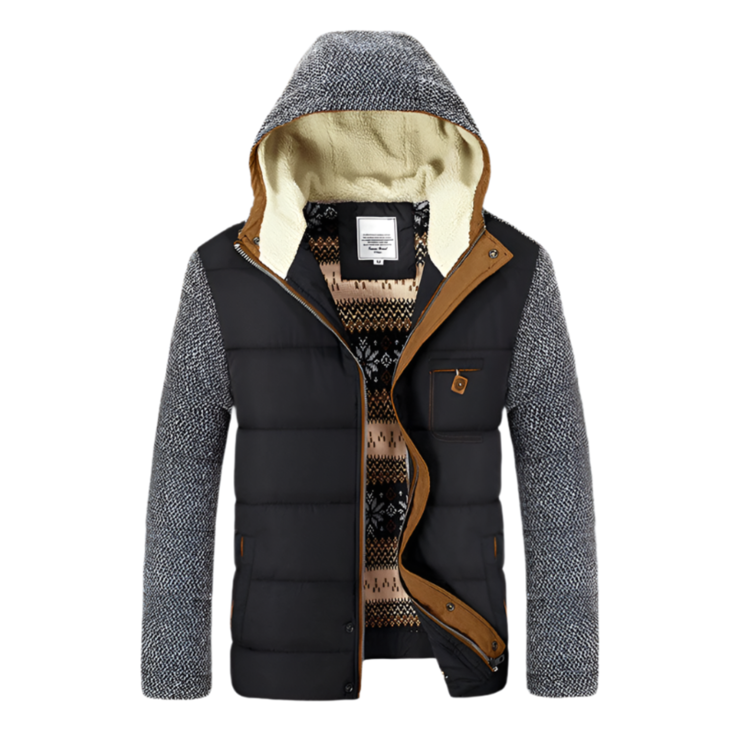 Giacca Invernale Uomo Elegante Comfort Materiale Alta Qualità 0