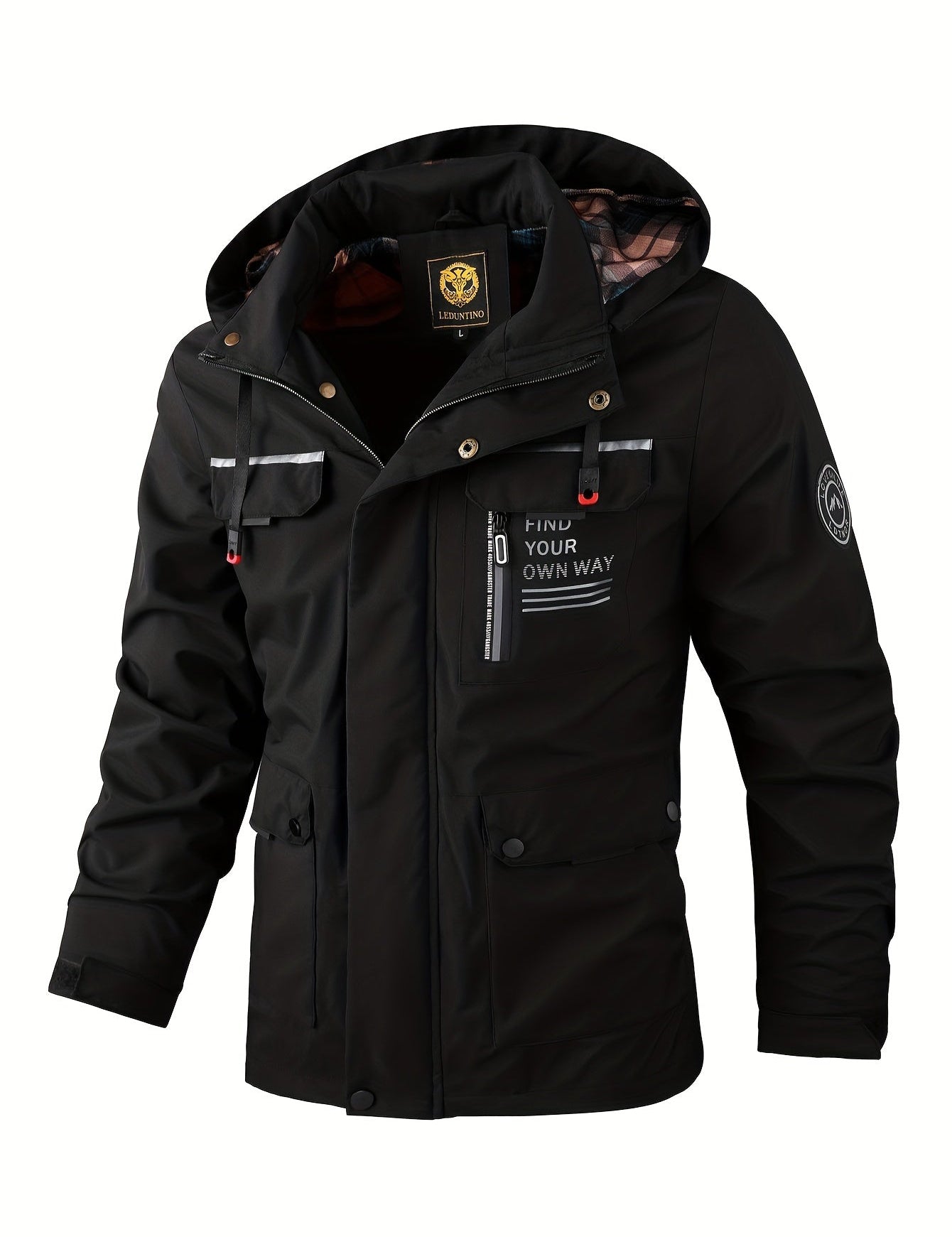 Giacca Invernale Uomo Impermeabile con Cappuccio – Giubbotto Antivento per Attività Outdoor, Comfort e Protezione 2