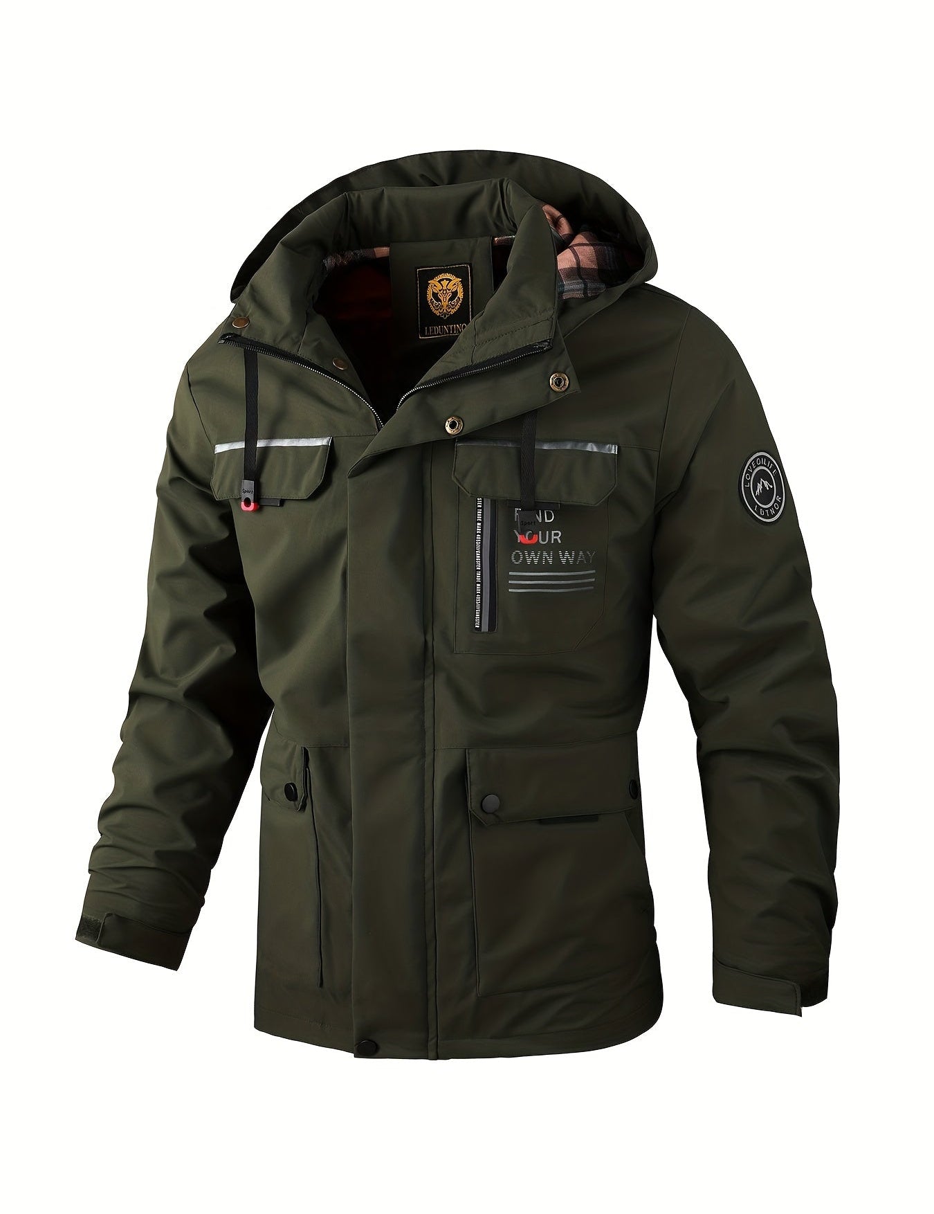 Giacca Invernale Uomo Impermeabile con Cappuccio – Giubbotto Antivento per Attività Outdoor, Comfort e Protezione 6