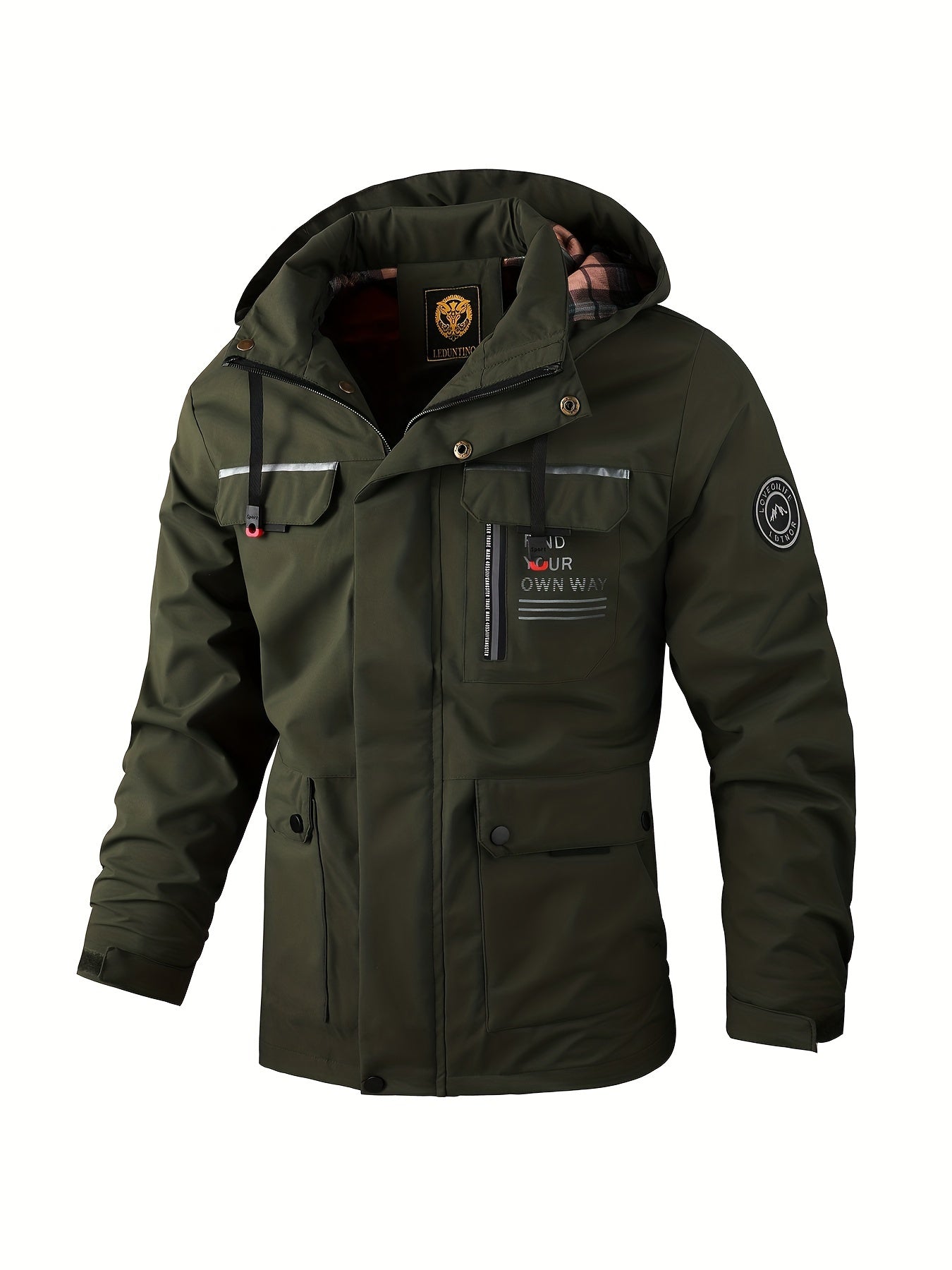 Giacca Invernale Uomo Impermeabile con Cappuccio – Giubbotto Antivento per Attività Outdoor, Comfort e Protezione 6