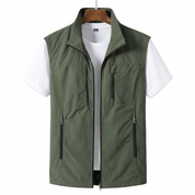 Gilet Leggero da Uomo con Zip Frontale - Strato Casual e Pratico 0