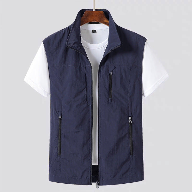 Gilet Leggero da Uomo con Zip Frontale - Strato Casual e Pratico 3