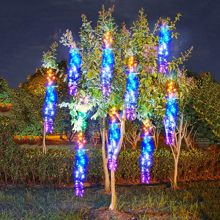 GlowCascade – Luci a LED sospese per decorare giardini e patii 2