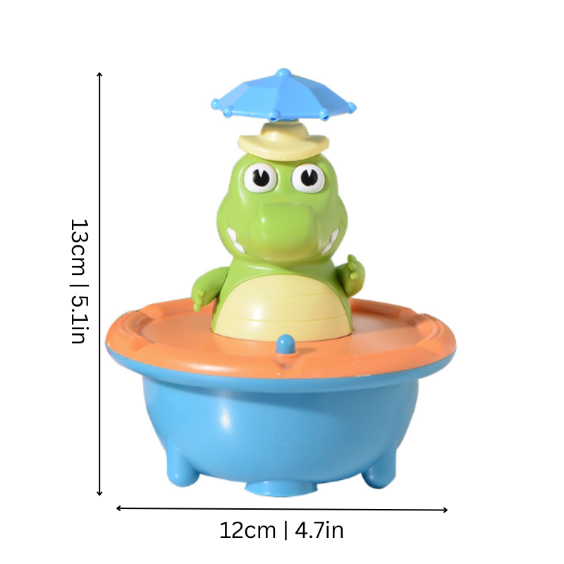 GlowGator | Giocattolo da bagno a forma di coccodrillo galleggiante e luminoso per coinvolgenti giochi d'acqua 2