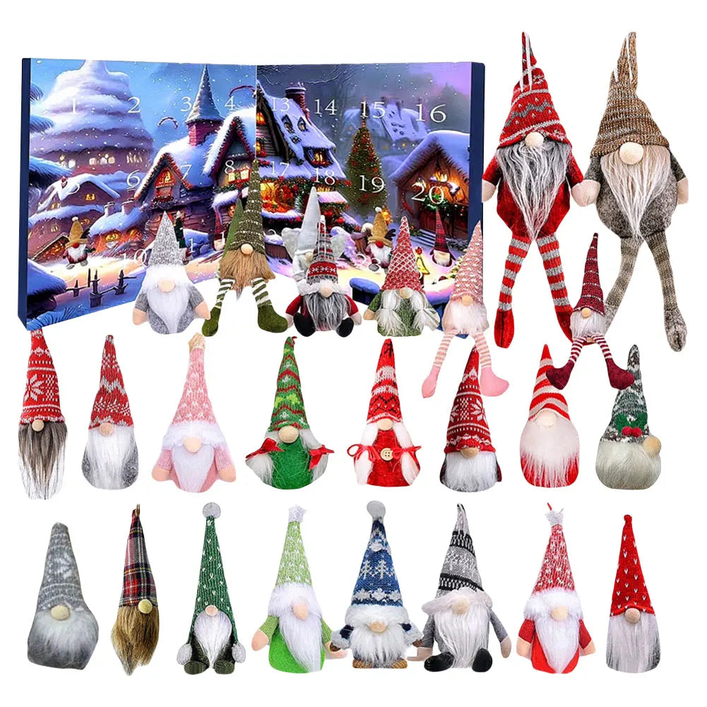 GnomeMagic | Calendario dell'Avvento natalizio con peluche stravagante per bambini, edizione 2025 1