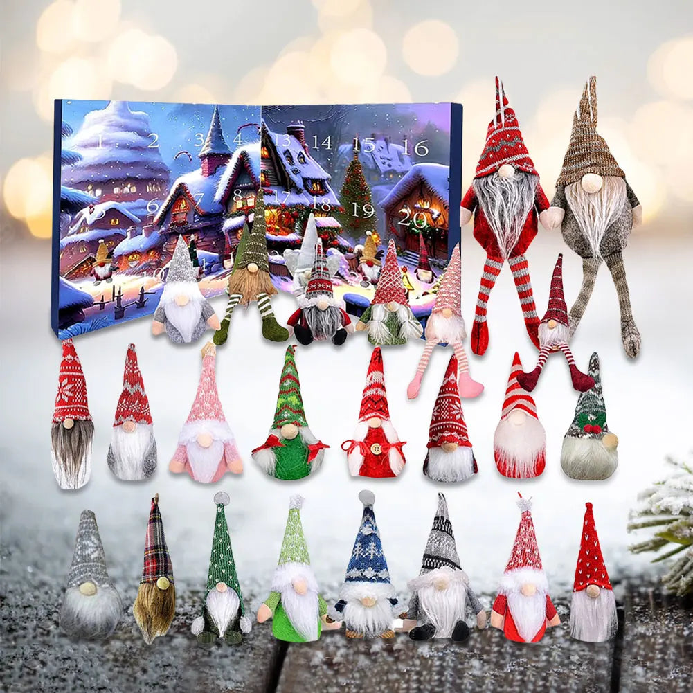 GnomeMagic | Calendario dell'Avvento natalizio con peluche stravagante per bambini, edizione 2025 4