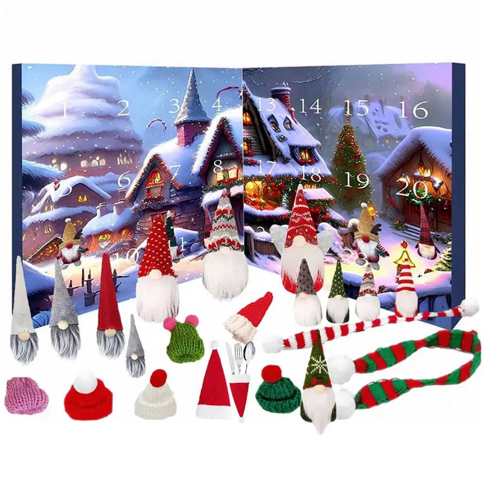 GnomeMagic | Calendario dell'Avvento natalizio con peluche stravagante per bambini, edizione 2025 5