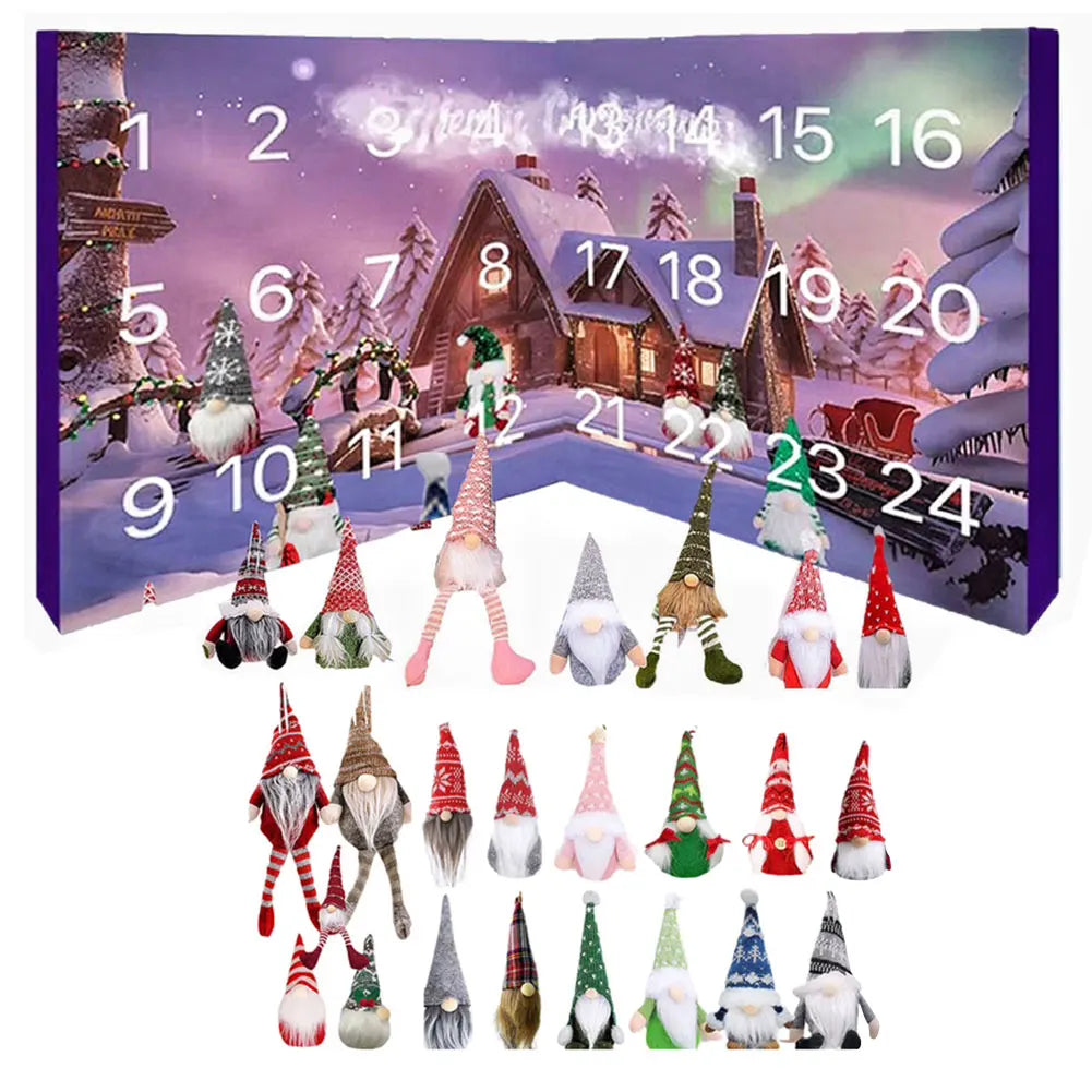 GnomeMagic | Calendario dell'Avvento natalizio con peluche stravagante per bambini, edizione 2025 6