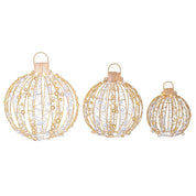 GoldenGlow – Set di 3 luci natalizie a LED per decorazioni da esterno 0