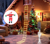 Golden Climb | Elegante illuminazione a LED per l'esposizione festiva di Babbo Natale 0