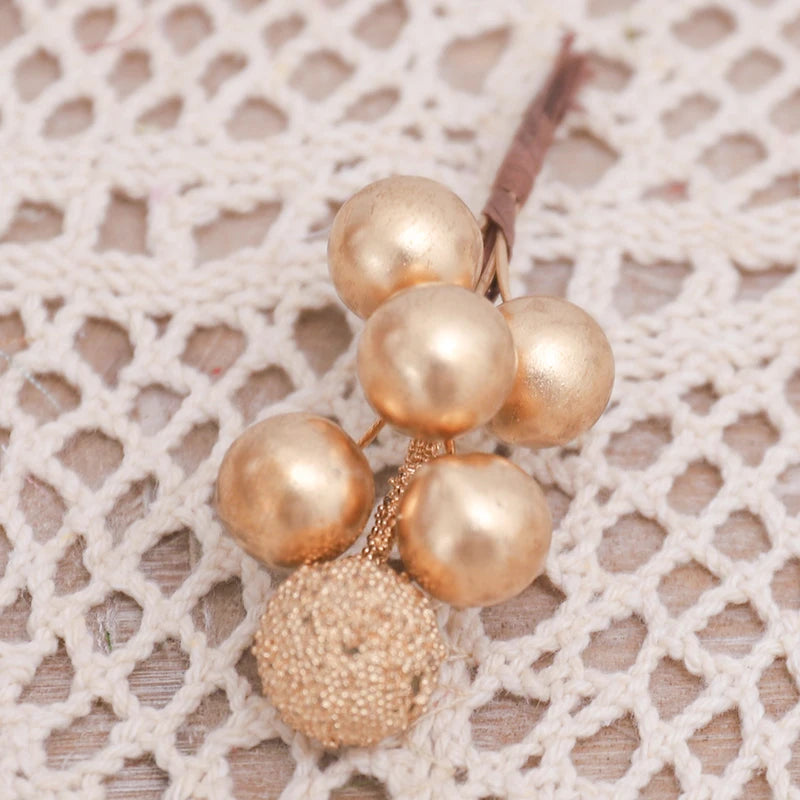 Golden Elegance | Set di bouquet per albero di Natale per decorazioni festive 0