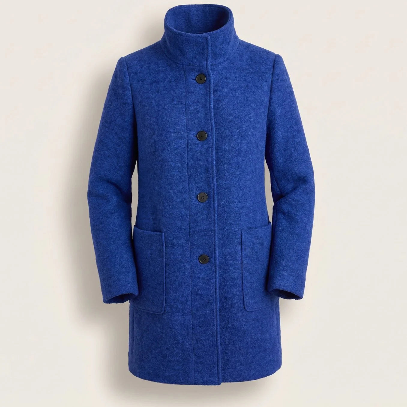 Greta | Damen Mantel mit Stehkragen Longline Knopfleiste Trenchcoat 12