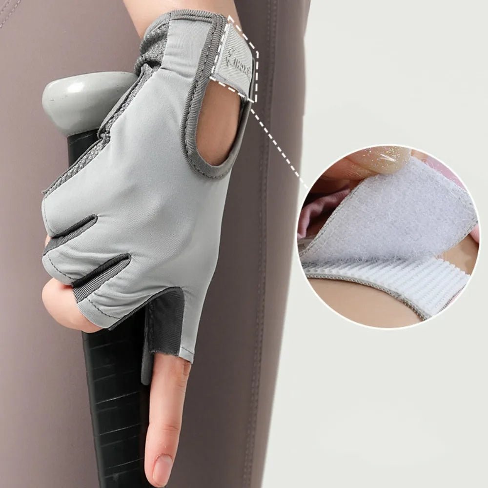 Guanti da ciclismo traspiranti e antiscivolo a mezze dita: guanti da fitness eleganti e leggeri per uomo e donna in colori vivaci, perfetti per il bodybuilding e le avventure all'aria aperta 2