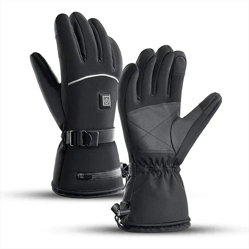 Guanti da moto riscaldati: abbigliamento invernale impermeabile con batteria ricaricabile, funzione touchscreen e protezione termica superiore 0