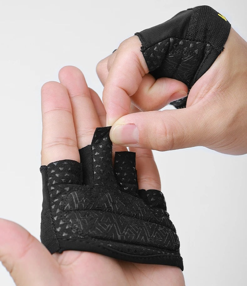 Guanti da sollevamento pesi per lo sport e il fitness: guanti da allenamento imbottiti e resistenti per una presa sicura durante l'allenamento, il sollevamento pesi in palestra e l'allenamento incrociato. 2