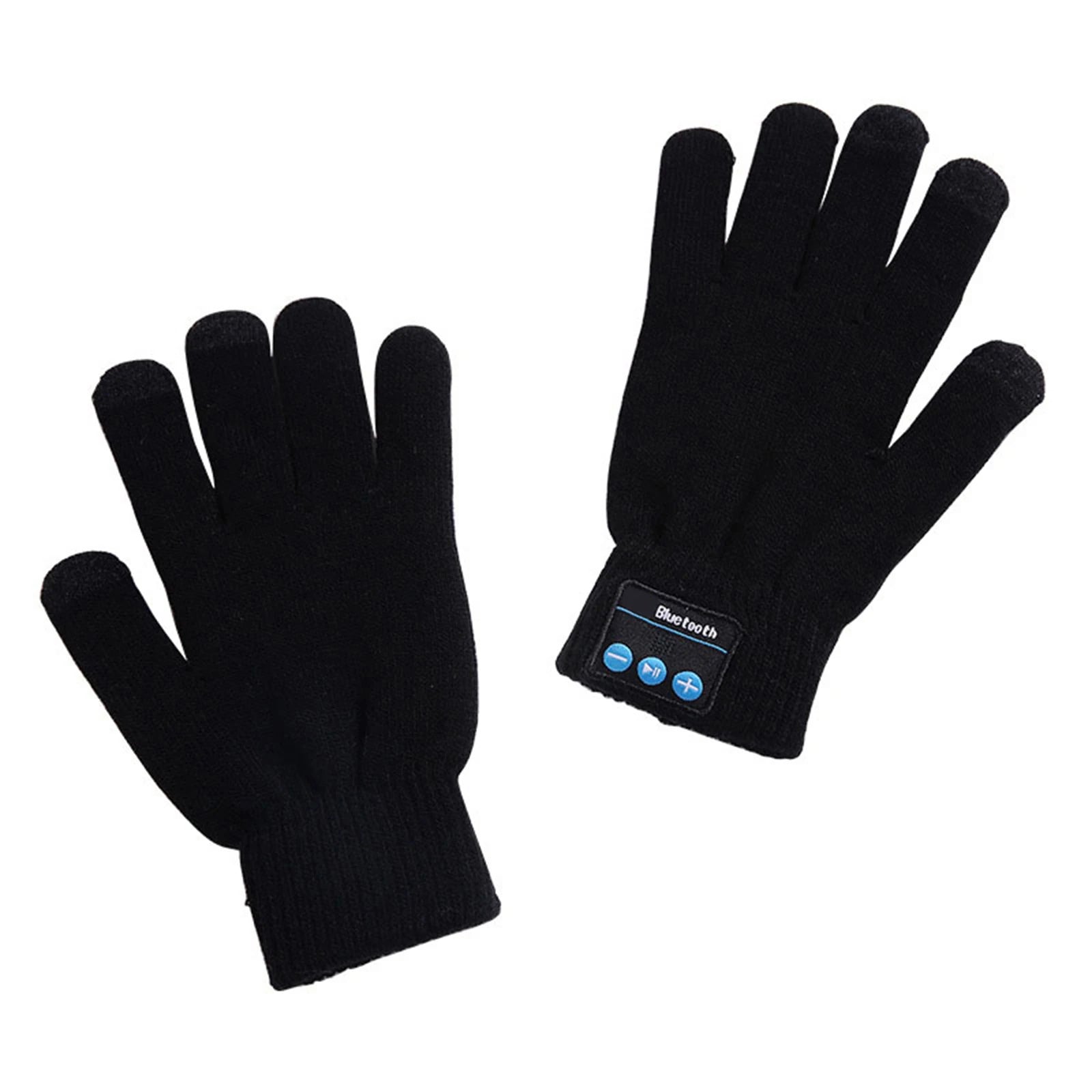 Guanti touchscreen Bluetooth intelligenti: guanti con altoparlante wireless compatibili con Bluetooth e tessuto caldo, guanti invernali intelligenti per chiamate, musica e utilizzo del touchscreen. 0