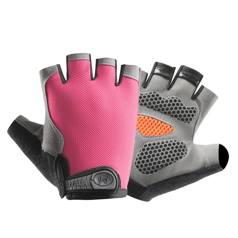Guanti traspiranti antiscivolo a mezze dita – Guanti da fitness e ciclismo per allenamenti estivi 18
