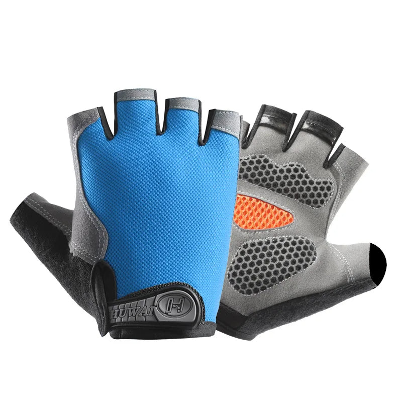 Guanti traspiranti antiscivolo a mezze dita – Guanti da fitness e ciclismo per allenamenti estivi 28