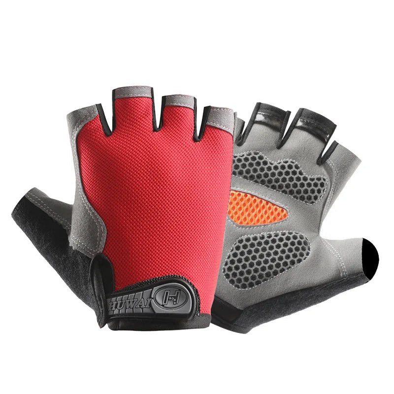 Guanti traspiranti antiscivolo a mezze dita – Guanti da fitness e ciclismo per allenamenti estivi 41