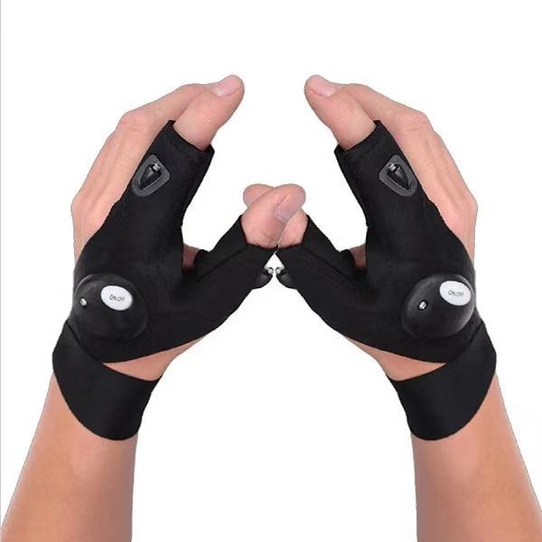 Guanto con torcia a LED per esterni, accessori per campeggio e pesca, regali per uomini, papà, marito e lui 0