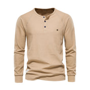 Henley Shirt Herren | Langarm mit Knopfleiste 0