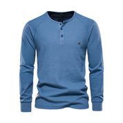 Henley Shirt Herren | Langarm mit Knopfleiste 2