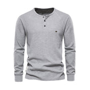 Henley Shirt Herren | Langarm mit Knopfleiste 6