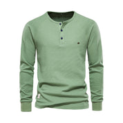 Henley Shirt Herren | Langarm mit Knopfleiste 7