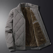Herren Langarm-Winterjacke mit Taschen 5