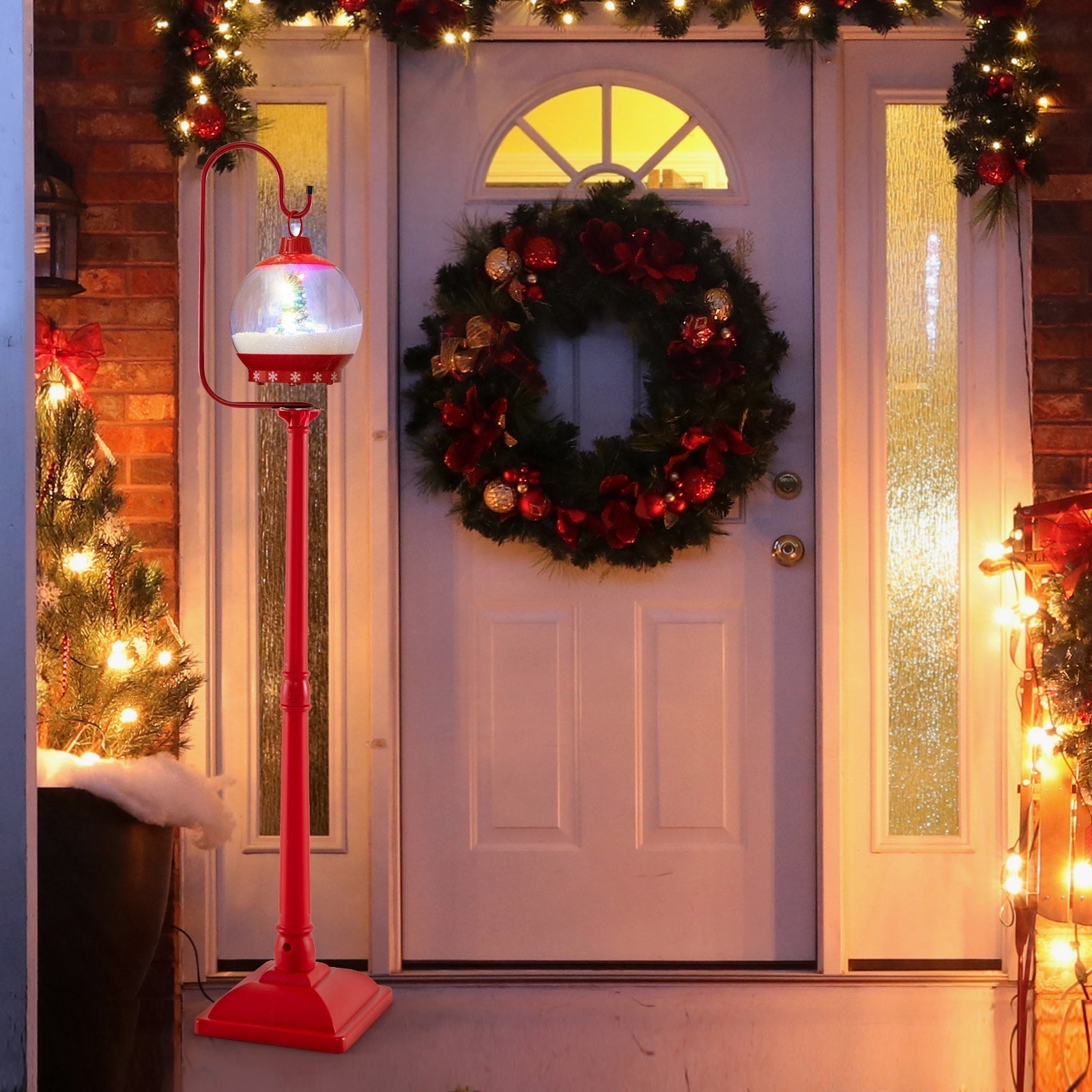 HolidayPost – Lanterna natalizia decorativa da 68 pollici con candela a LED 2