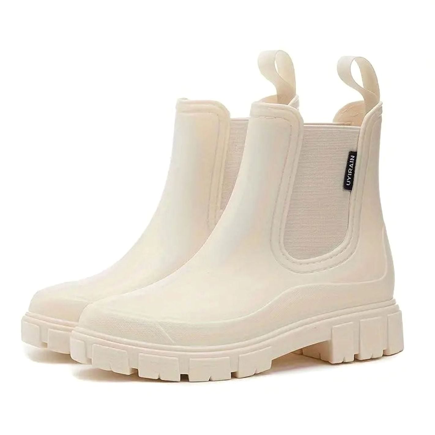 Katharina | Damen Wasserdichte Slip-On Chelsea Stiefel mit Blockabsatz 2