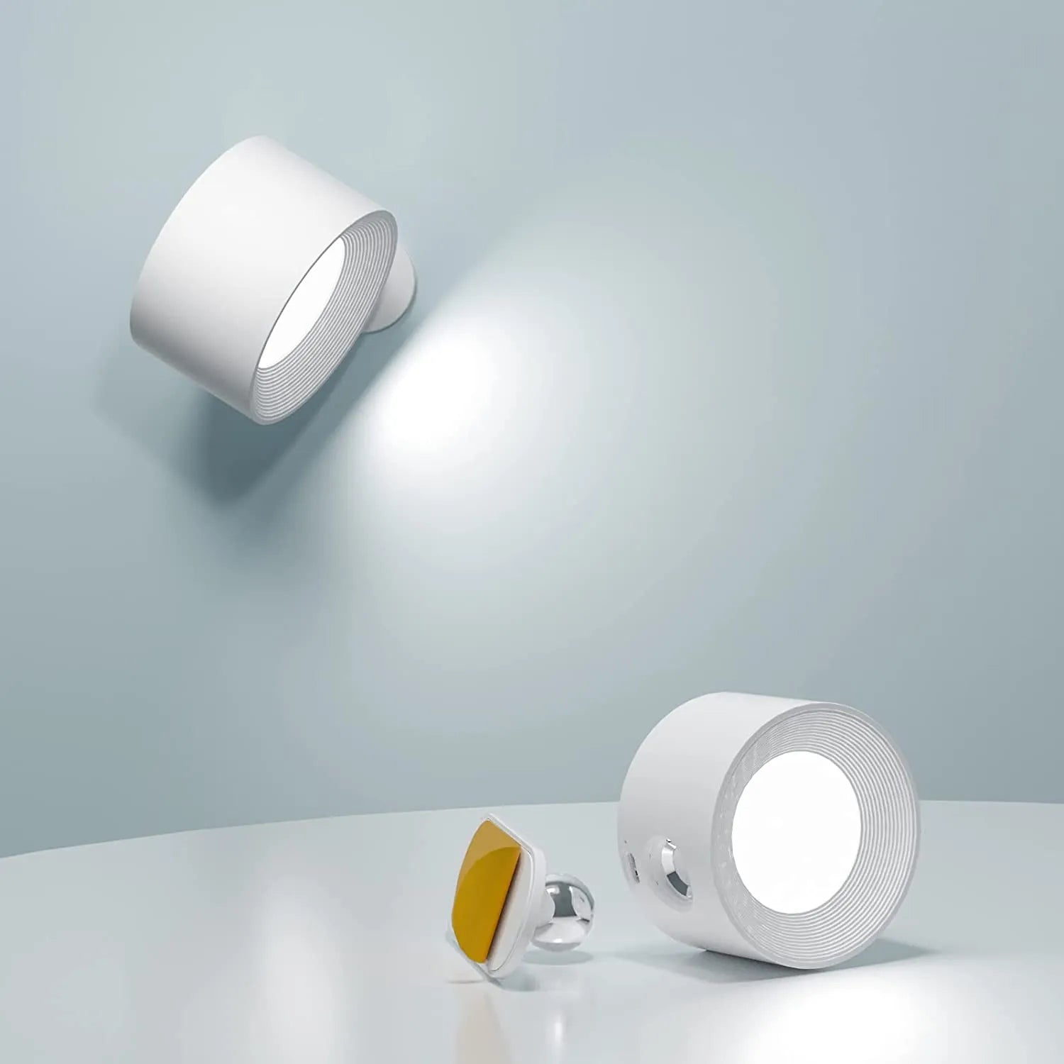 Lampada da Parete Wireless Dimmerabile con Design Rotante a 360° – Illuminazione Flessibile e Ricaricabile 0