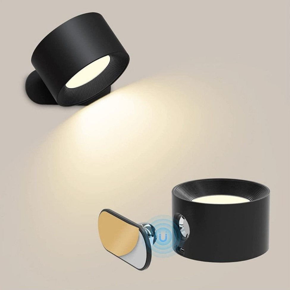 Lampada da Parete Wireless Dimmerabile con Design Rotante a 360° – Illuminazione Flessibile e Ricaricabile 2