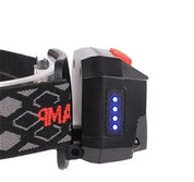 Lampada frontale a LED ricaricabile tramite USB: torcia frontale luminosa attivata da sensore per pesca, escursionismo, ricerca di emergenza o campeggio avventuroso 3
