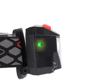 Lampada frontale a LED ricaricabile tramite USB: torcia frontale luminosa attivata da sensore per pesca, escursionismo, ricerca di emergenza o campeggio avventuroso 4