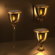 Lampada solare da parete per esterni con sensore di movimento: resistente alle intemperie, a risparmio energetico, bianco caldo, facile montaggio a parete, protezione IP65 1