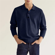 Langarm Poloshirt Herren | Klassischer Kragen & Bequem 3