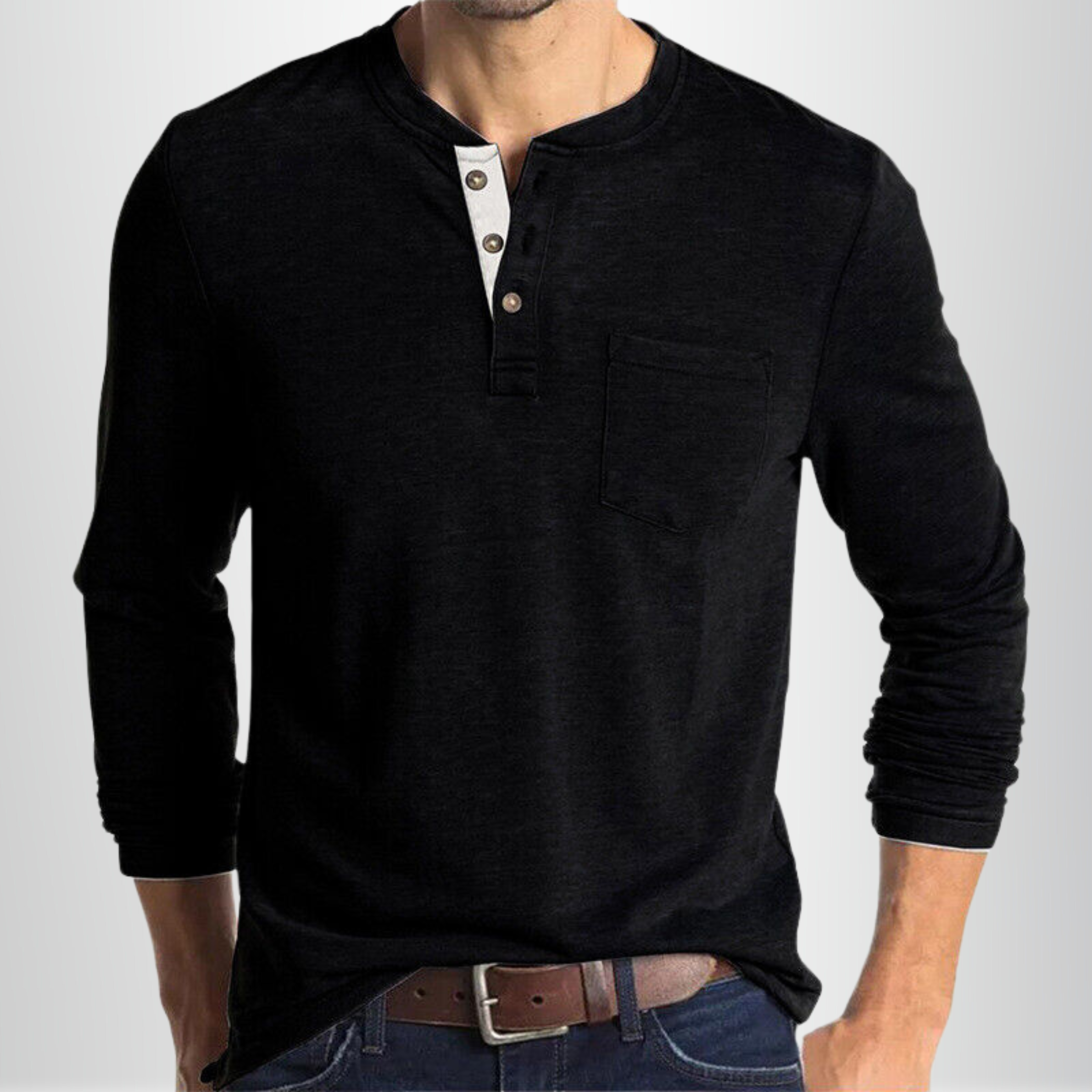 Langarm Shirt Herren | Lässig & Bequem 1