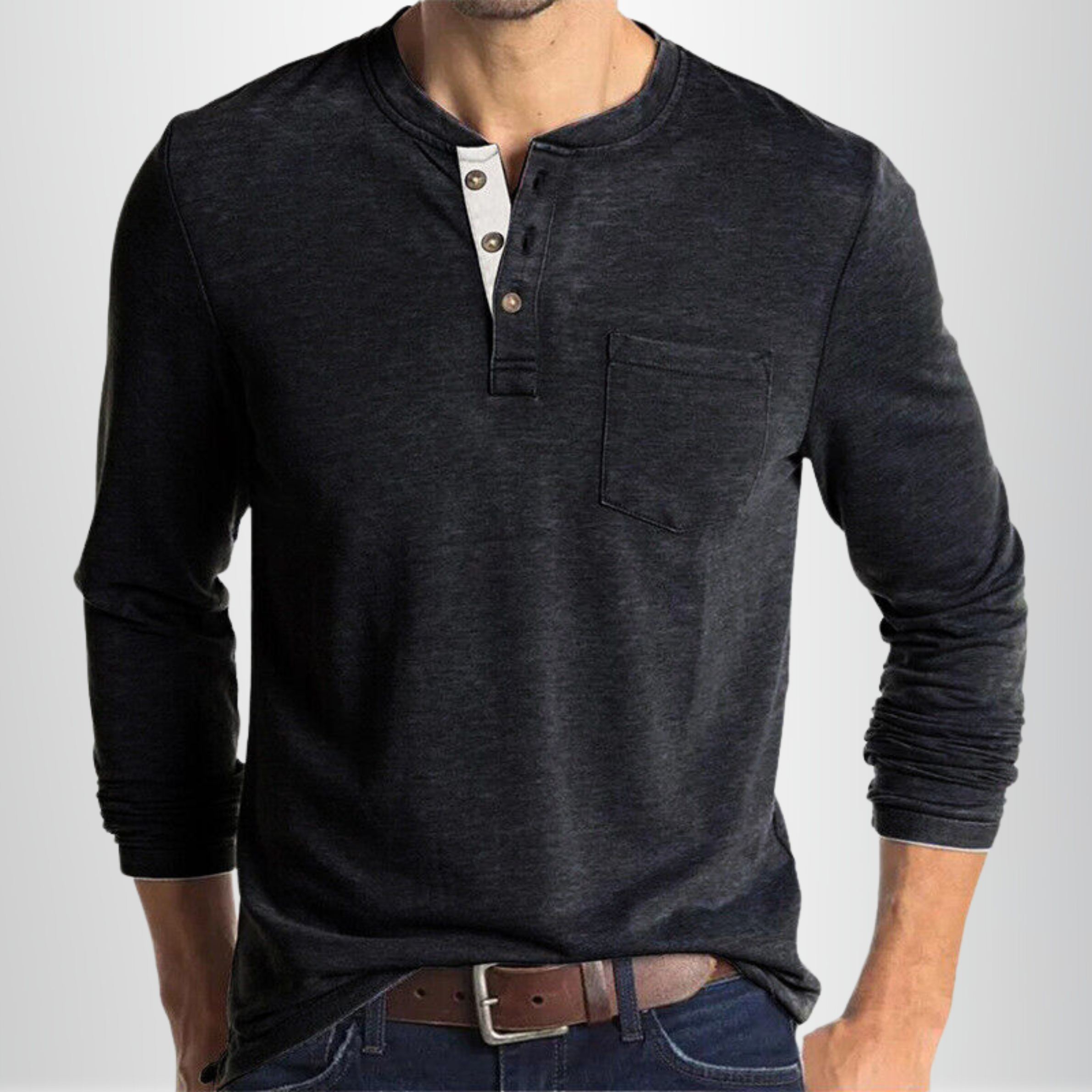 Langarm Shirt Herren | Lässig & Bequem 3