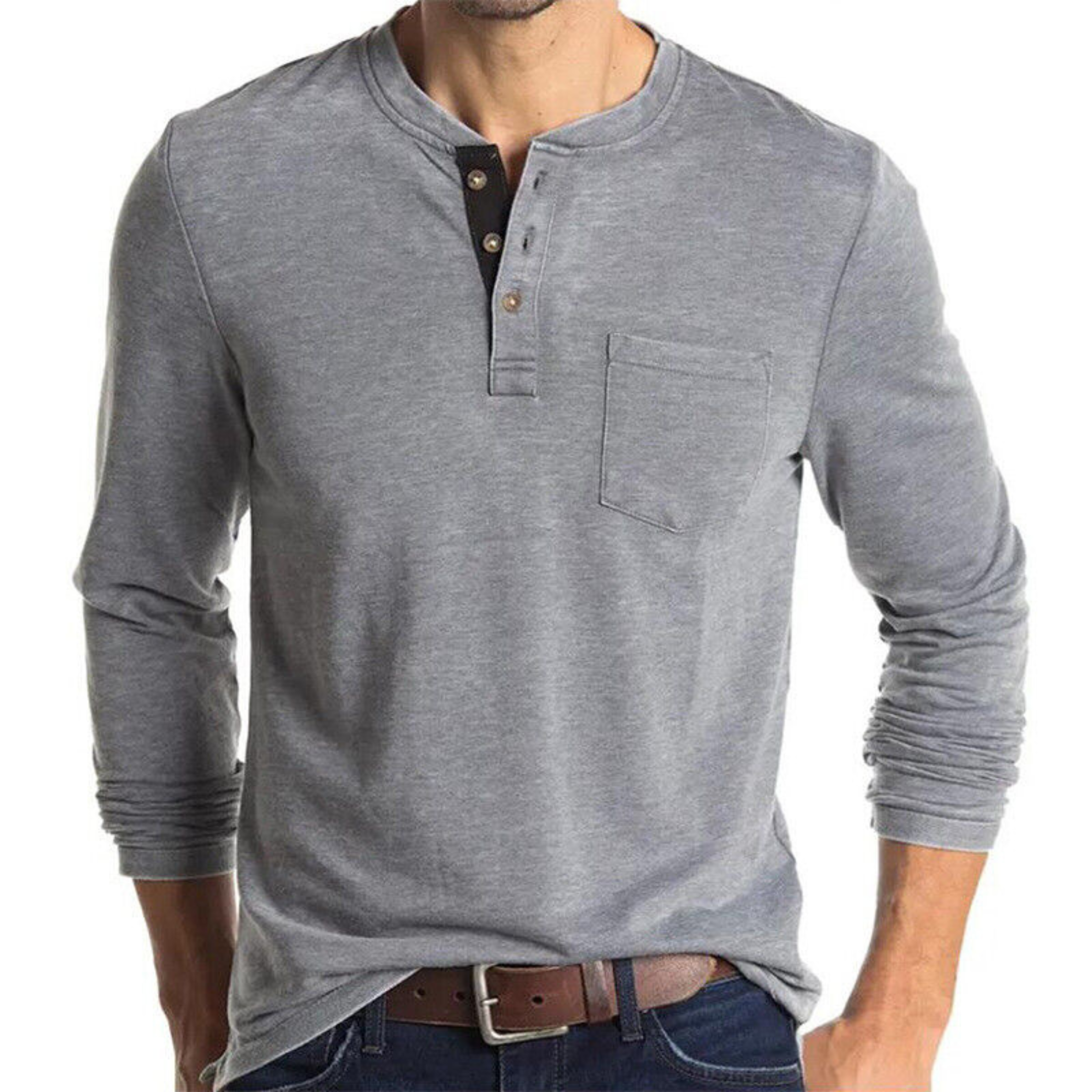 Langarm Shirt Herren | Lässig & Bequem 4
