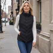 Layerly – Stand Collar Quilted Puffer Vest 3