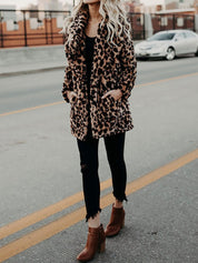 Leopardenmuster Damen Winterjacke - Sofia 6