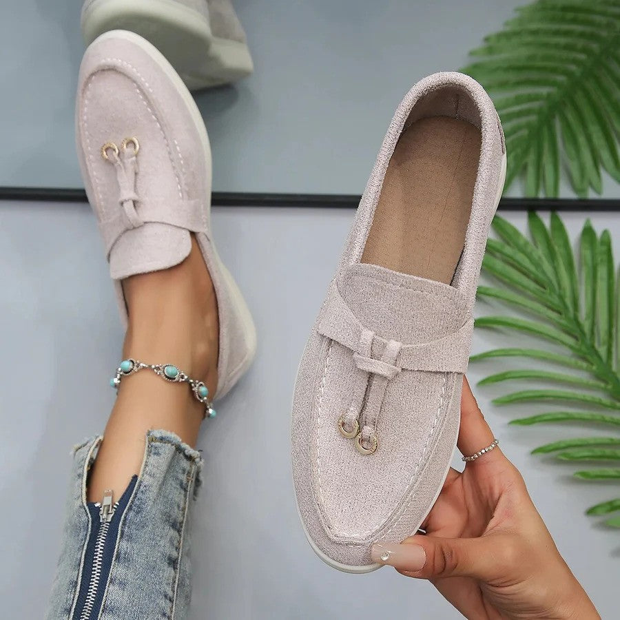 Loafers Donna Eleganti Leggeri Traspiranti in Tessuto Sintetico 2