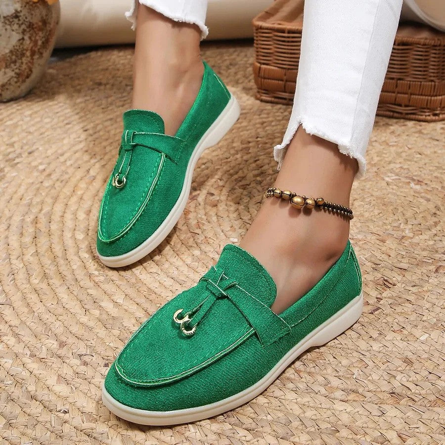 Loafers Donna Eleganti Leggeri Traspiranti in Tessuto Sintetico 3