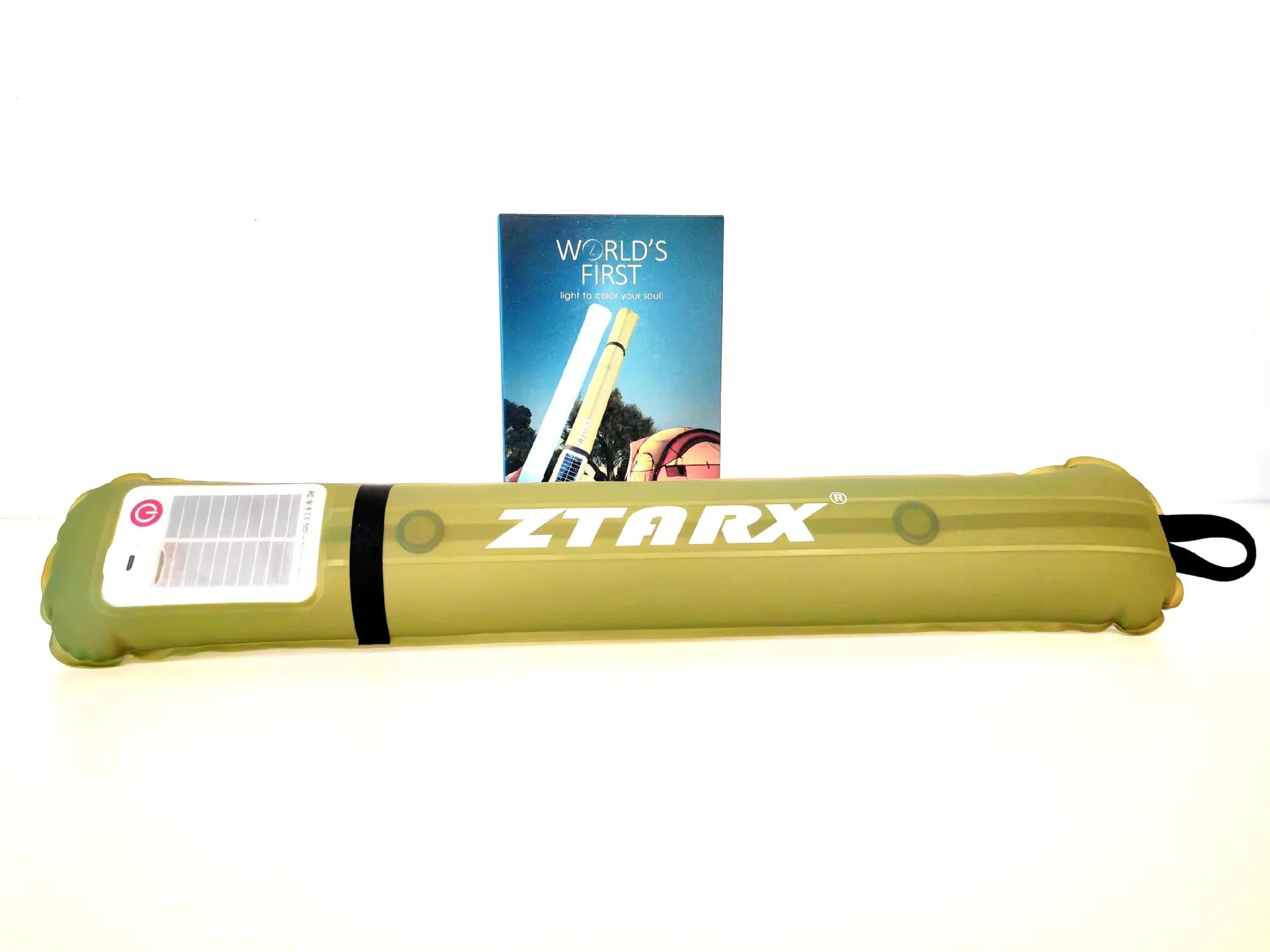Luce solare da campeggio – Lampada gonfiabile portatile pieghevole da 2000 mAh per tenda, impermeabile IPX7 per piscina, feste e serate avventurose all'aperto 0