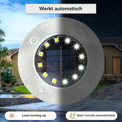 Luci da giardino a LED ad energia solare con sensore crepuscolare: resistenti alle intemperie e a basso consumo energetico per aree esterne 3