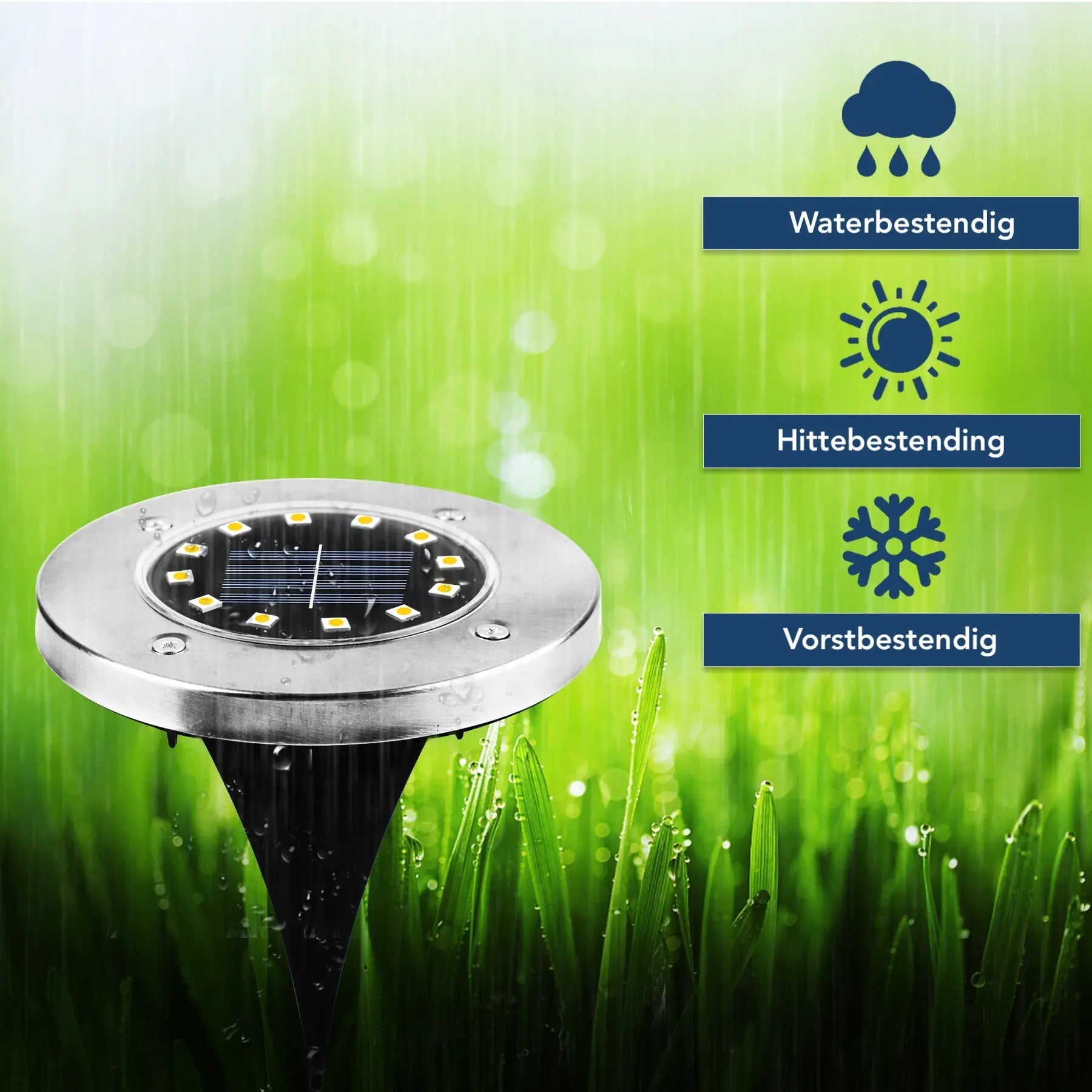 Luci da giardino a LED ad energia solare con sensore crepuscolare: resistenti alle intemperie e a basso consumo energetico per aree esterne 7