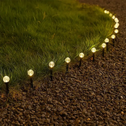 Luci solari da giardino con 30 LED – Mini luci resistenti alle intemperie in bianco caldo con 8 modalità di illuminazione per aree esterne 1